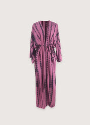 Kimono long rose - Élégance bohème & féminine-Kimikono