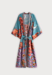 Kimono long | Solaria Turquoise / S