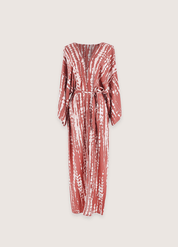 Kimono bohème long terracotta | Akane