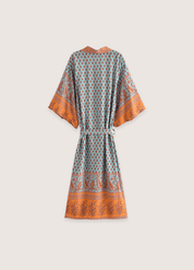 Kimono long bohème turquoise | Mizuiro