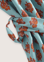 Kimono long bohème turquoise | Mizuiro