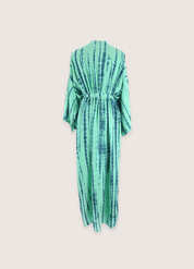 Kimono long bohème vert | Midori