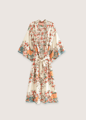 Kimono long femme bohème beige | Yume