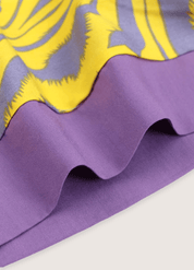 Kimono long jaune violet | Zebura
