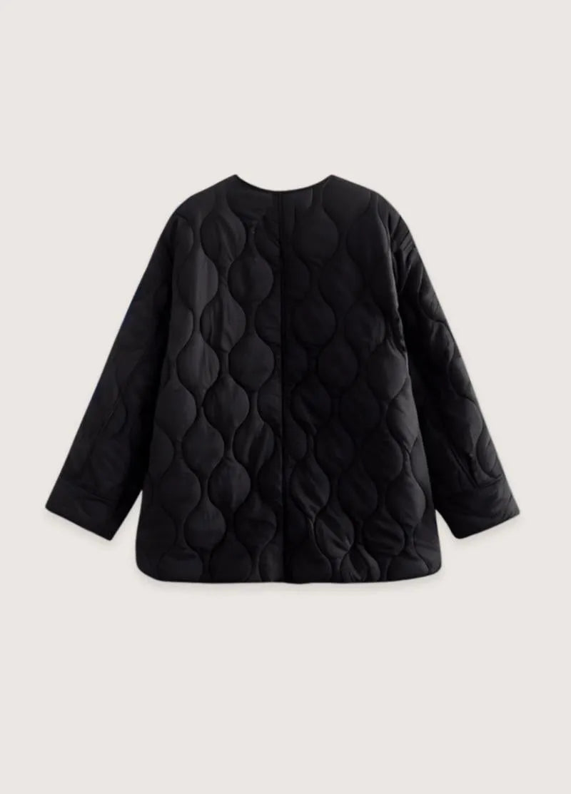 Kimono matelassée noir - Style japonais authentique-Kimikono
