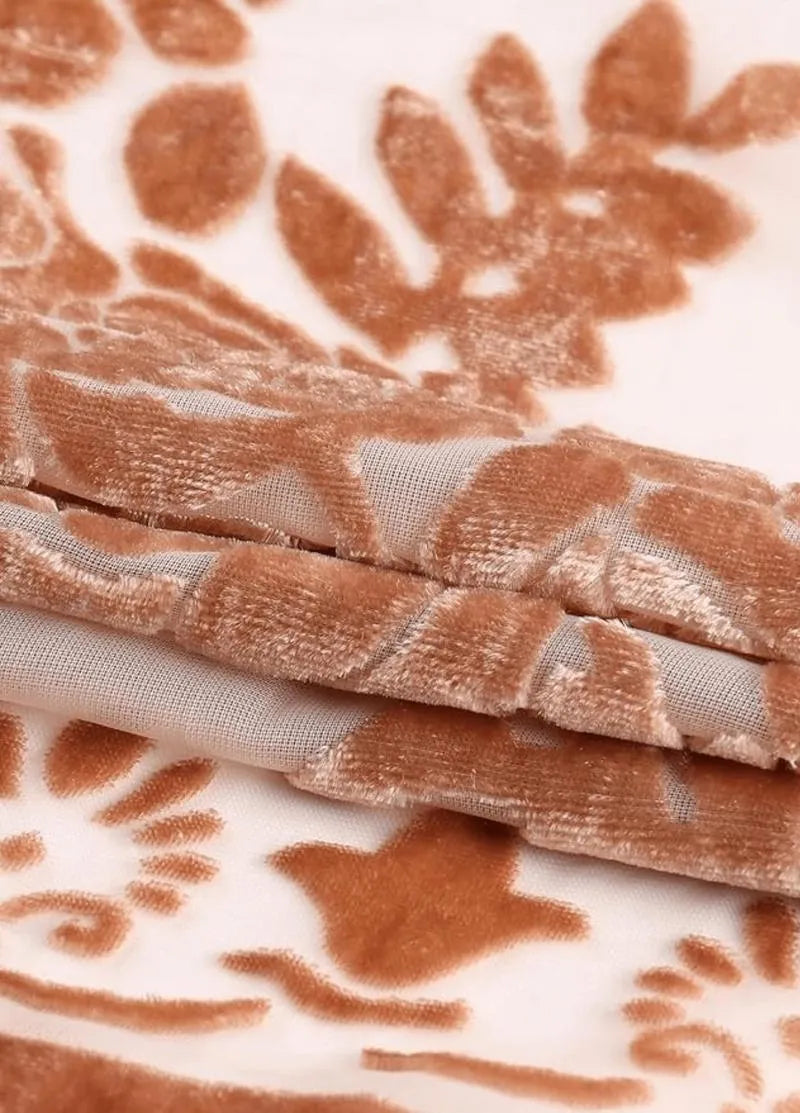 Kimono plage poncho brique rosé - Bohème & chic-Kimikono