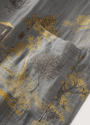 Kimono robe de chambre homme gris - Satin luxueux-Kimikono