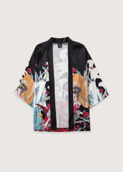 Kimono samourai homme - Noir authentique élégant-Kimikono