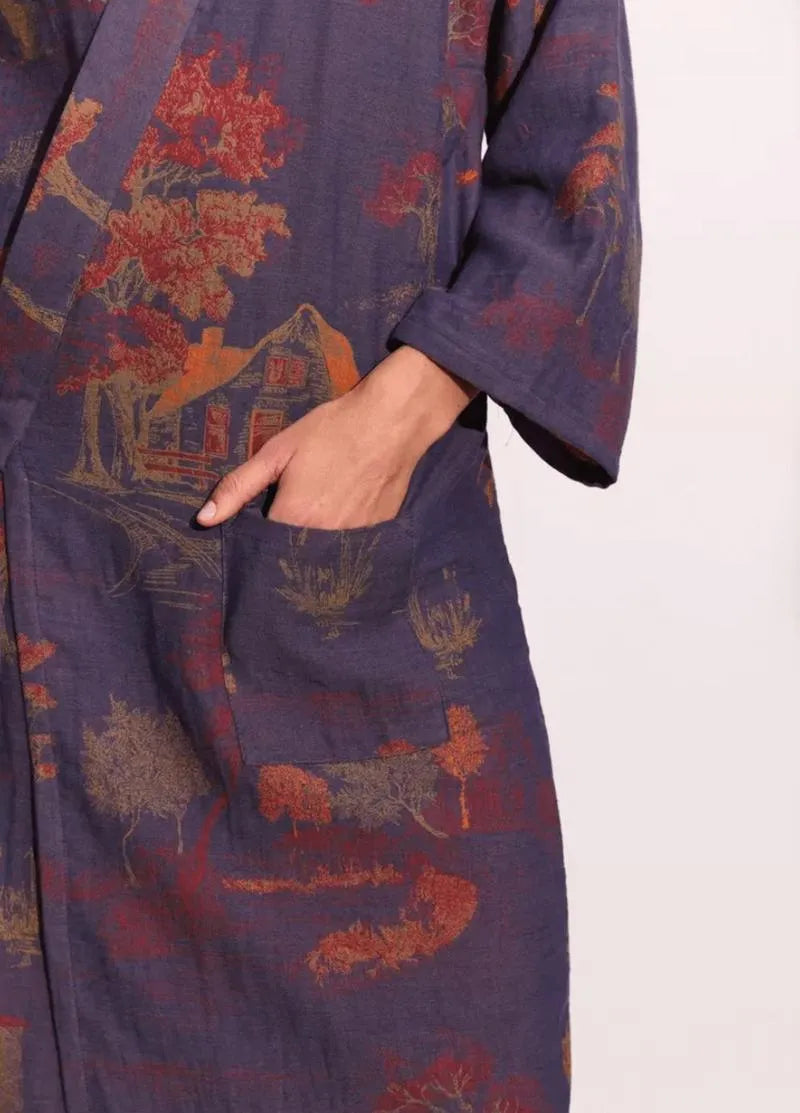 Peignoir japonais kimono femme - Élégance & confort-Kimikono