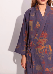 Peignoir japonais kimono femme | Mizuha