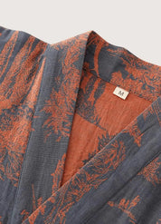 Peignoir kimono coton femme - Style japonais chic-Kimikono