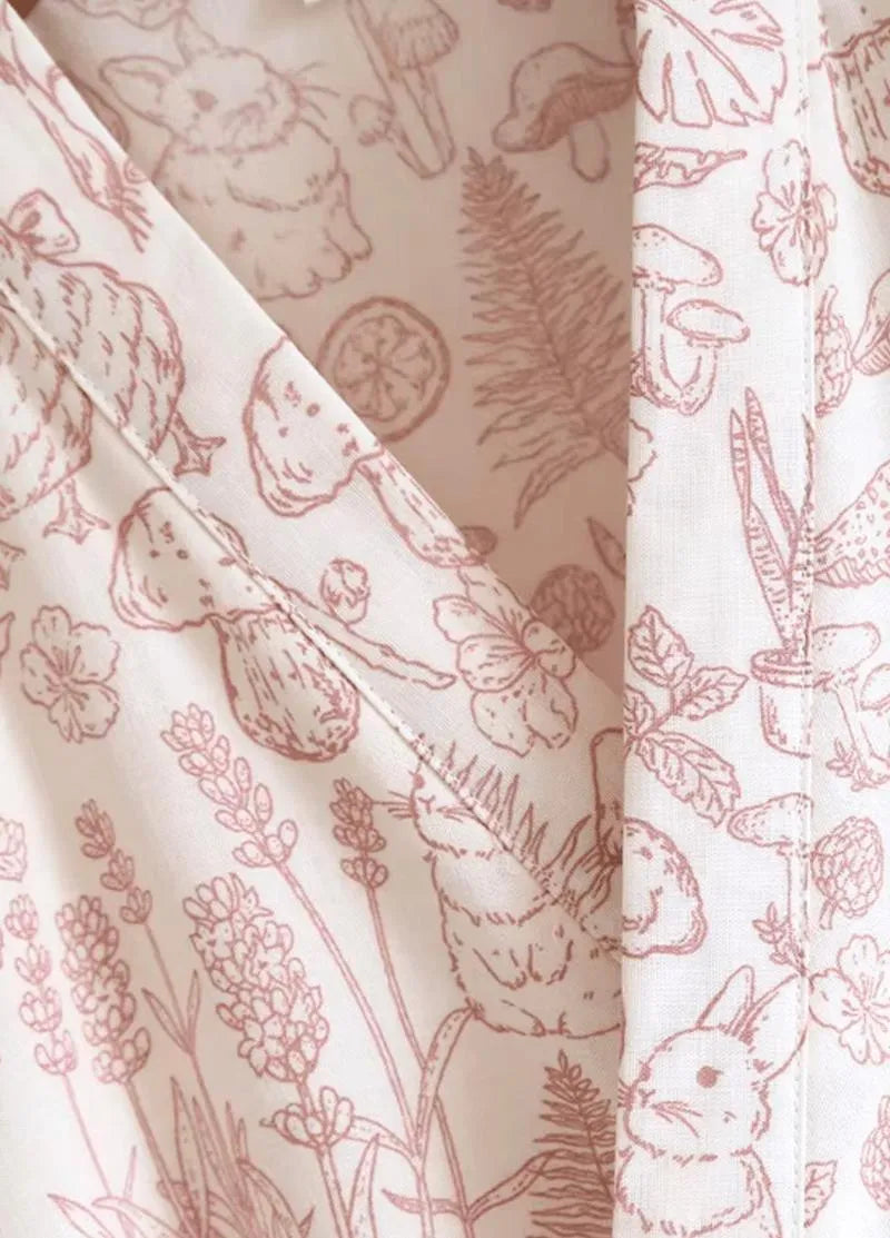 Peignoir kimono court en coton blanc - Doux et élégant-Kimikono