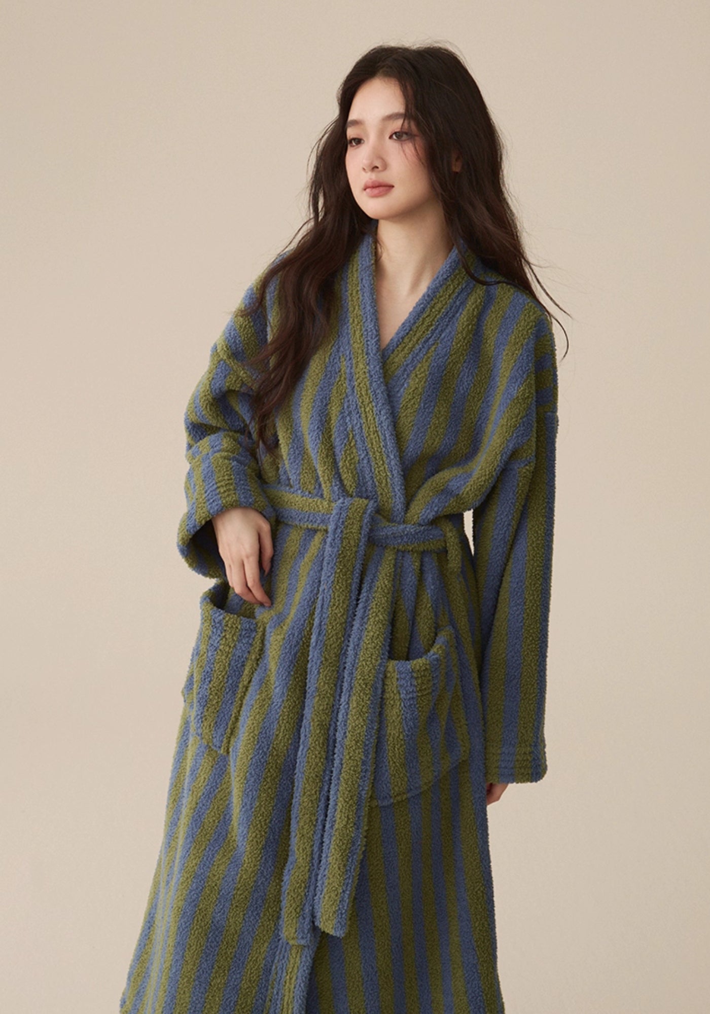 Peignoir kimono polaire femme | Fuyu