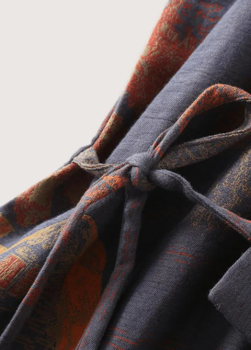 Peignoir style kimono bleu pour homme - Confort zen-Kimikono