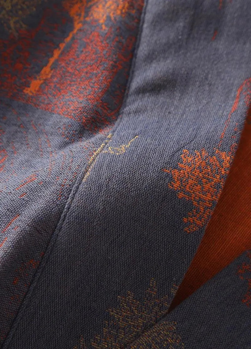 Peignoir style kimono bleu pour homme - Confort zen-Kimikono