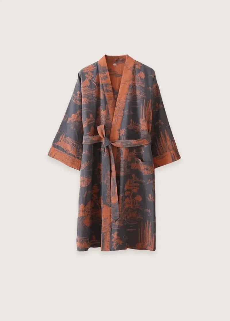 Peignoir style kimono japonais femme - Confort & élégance-Kimikono