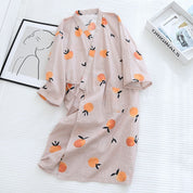 Pyjama japonais kimono orange | Momo
