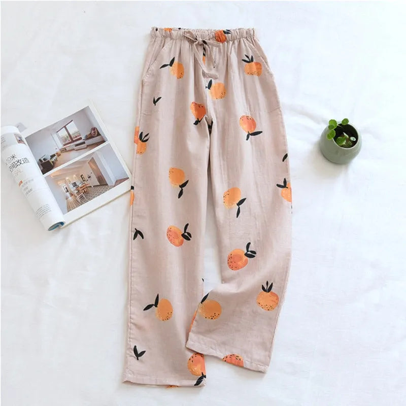 Pyjama japonais kimono orange - Coton doux & confort-Kimikono