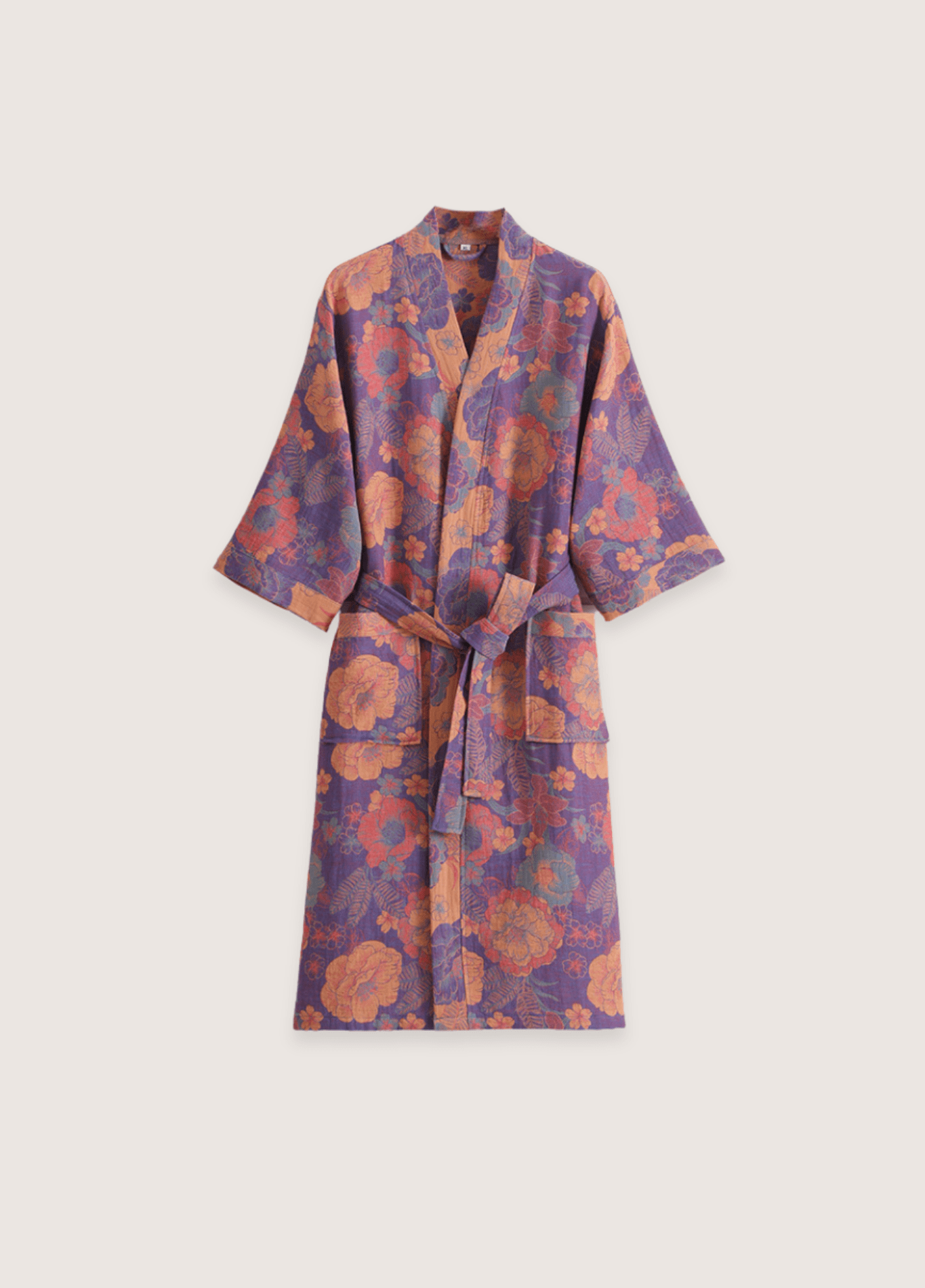 Peignoir de bain kimono femme fleuri | Murasaki