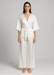 robe de chambre kimono en soie