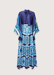 robe bleue kimono