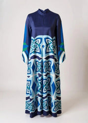 robe kimono bleue