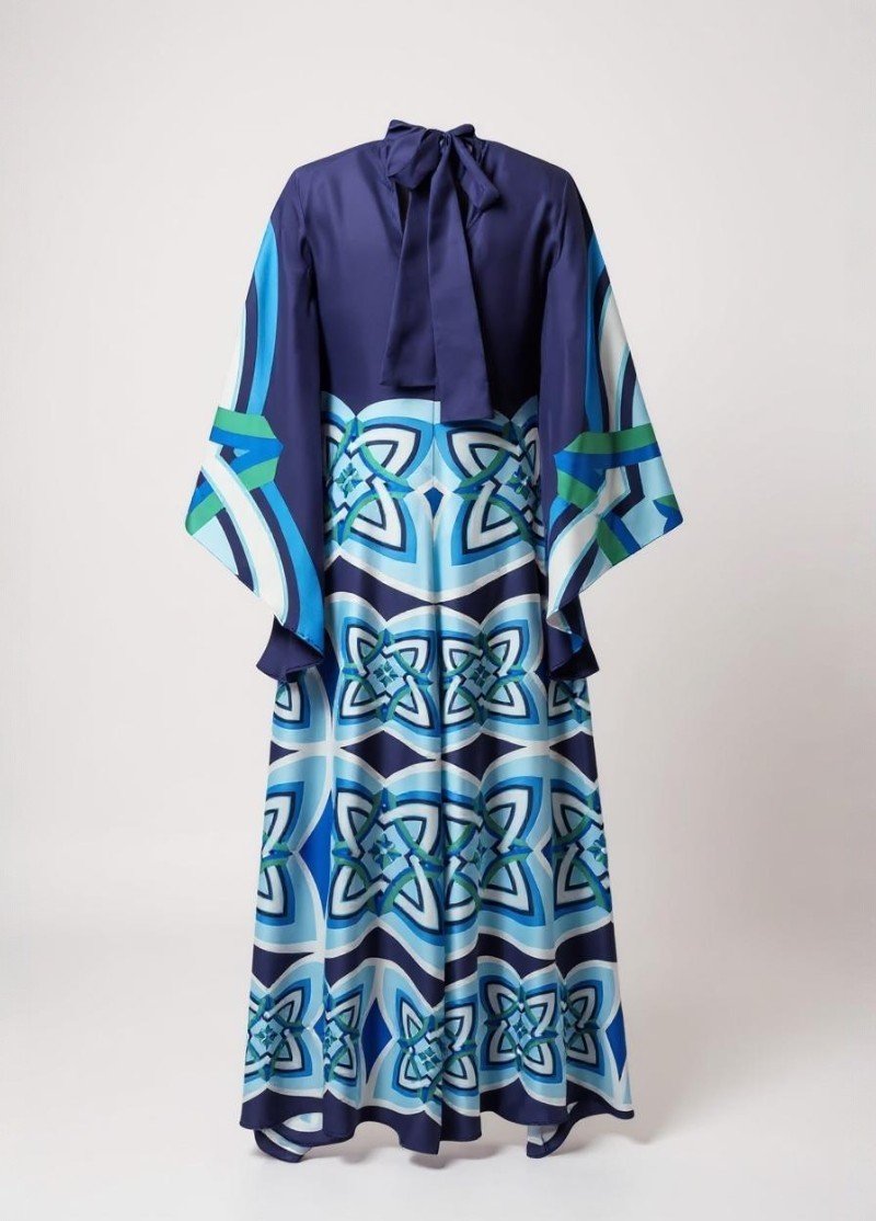 robe bleue kimono