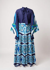 robe bleue kimono