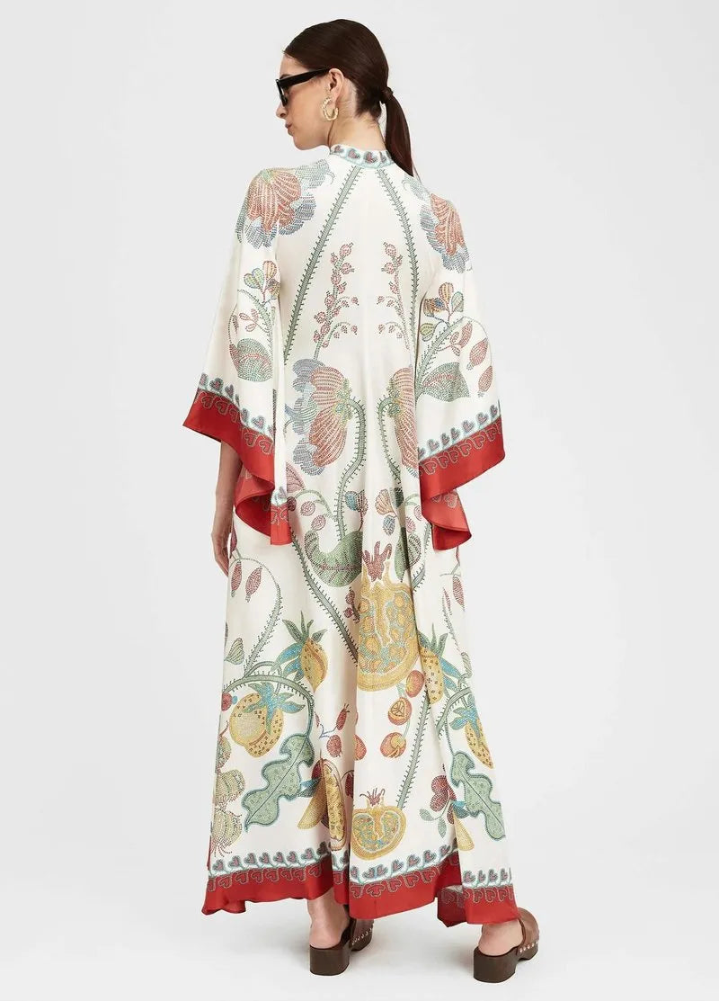 kimono robe femme fleurie