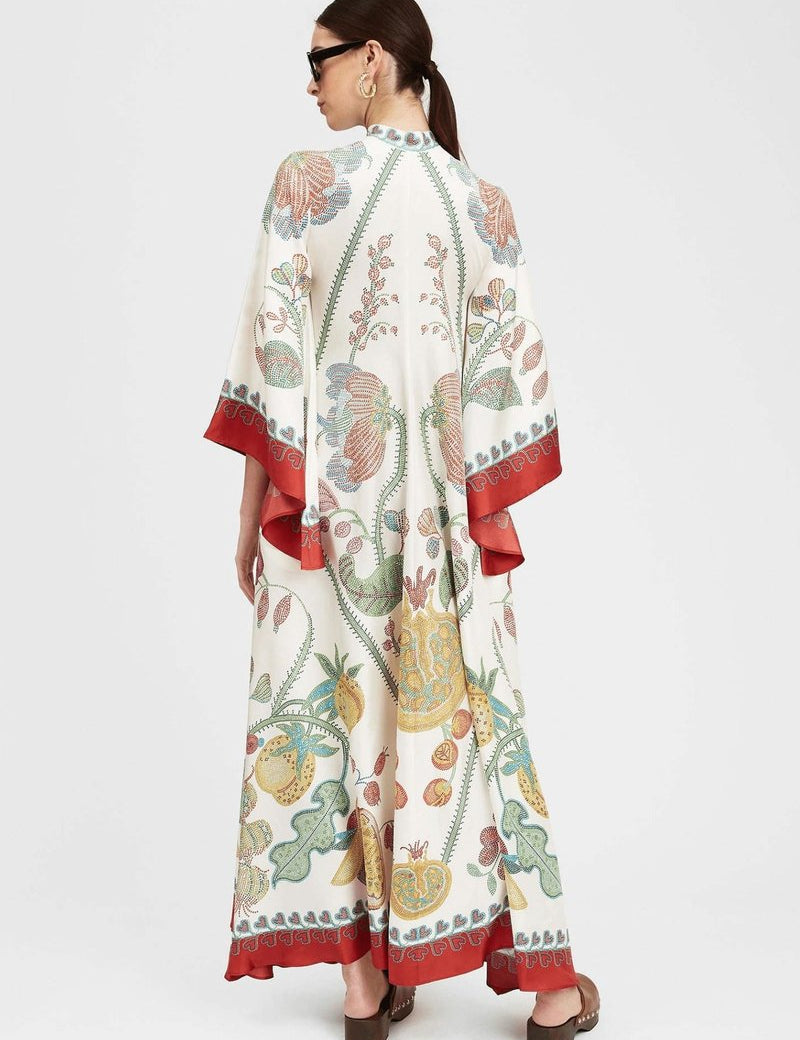 kimono robe femme fleurie