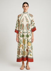 robe kimono fleurie en coton pour femme