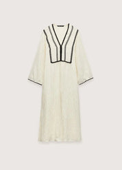 robe kimono japonaise beige et noir