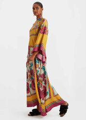 robe kimono jaune