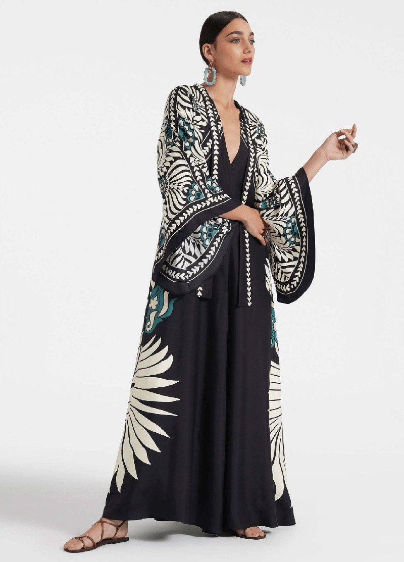 robe kimono longue femme