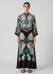 robe kimono longue en coton pour femme