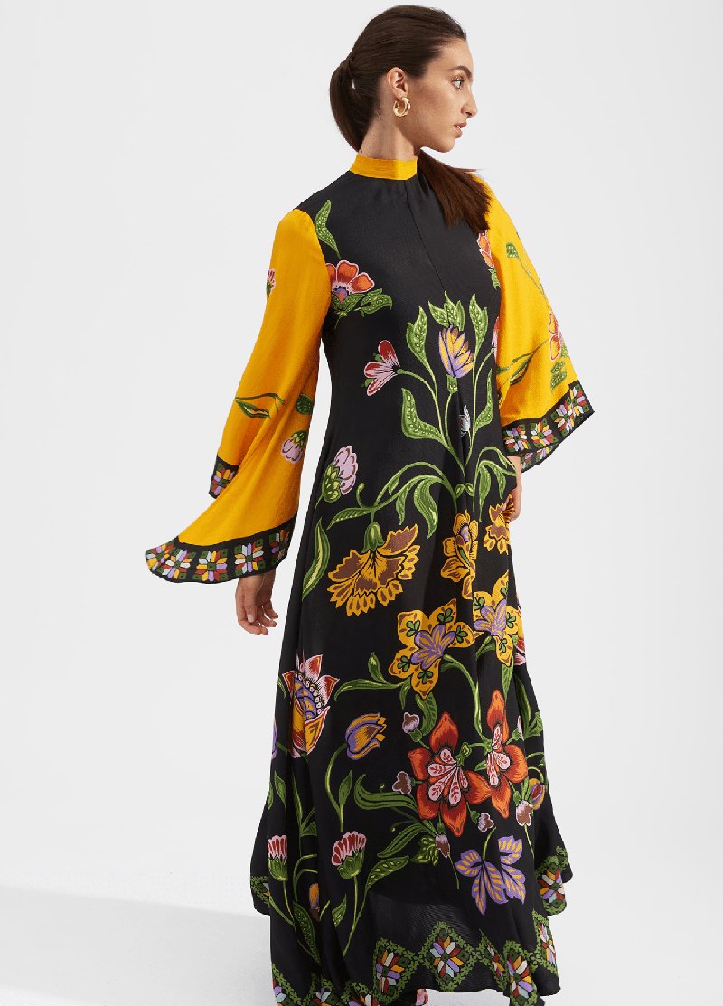 robe noire kimono femme