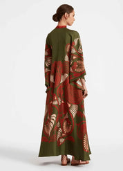 robe rouge kimono femme