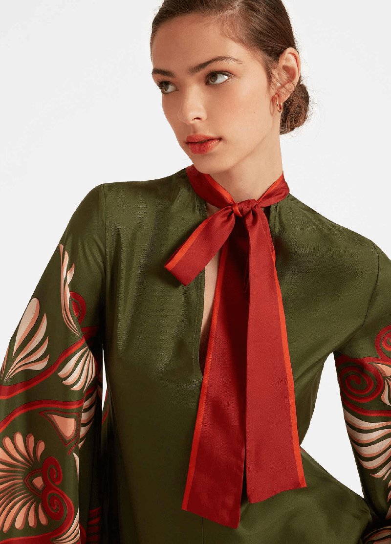 kimono robe rouge