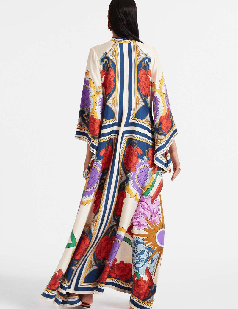 kimono robe satin pour femme