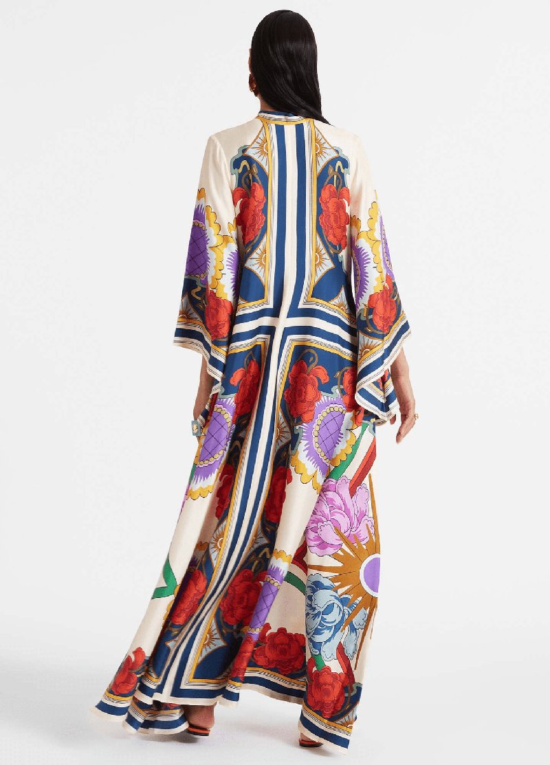 kimono robe satin pour femme