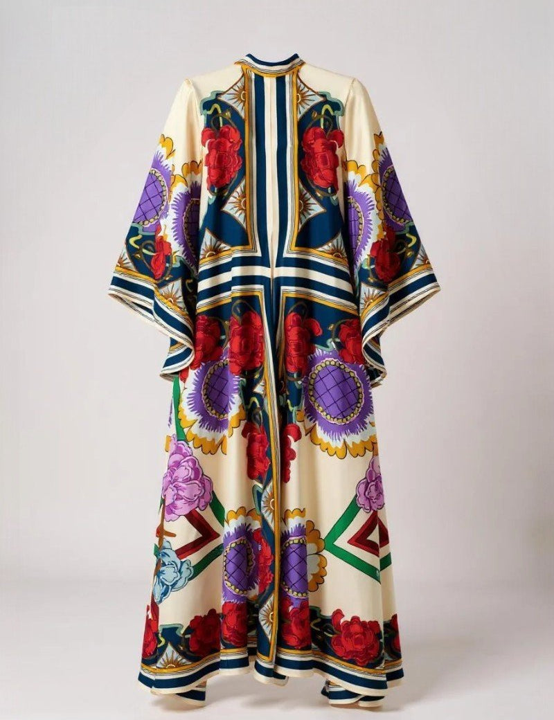 robe kimono style effet satin