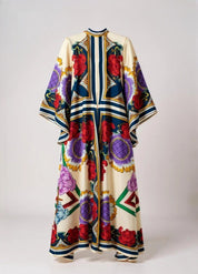 robe kimono style effet satin