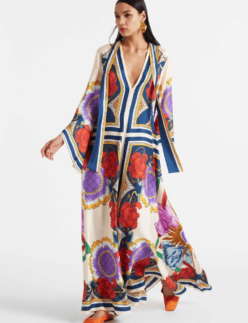 robe kimono satin femme