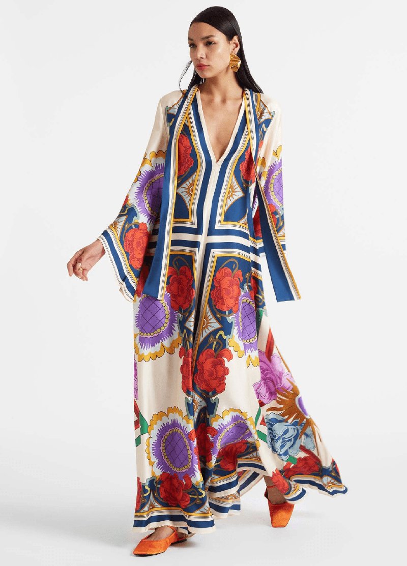 robe kimono satin femme