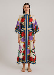 robe kimono style satin pour femme