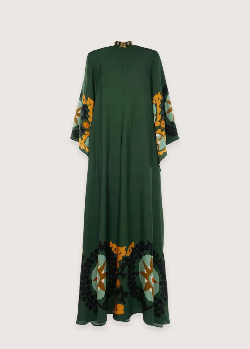 robe kimono femme verte