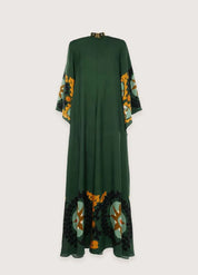 robe kimono femme verte