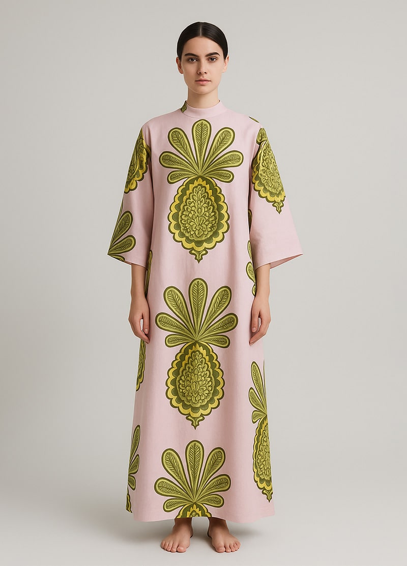 robe manche kimono pour femme en coton