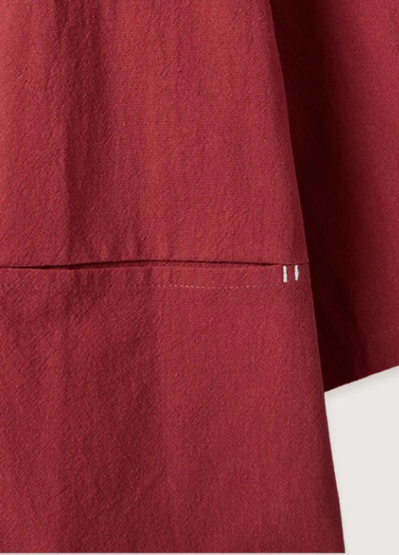 Veste homme kimono cardigan rouge - Style japonais chic-Kimikono