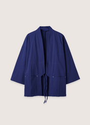 Haut de kimono homme cardigan bleu | Sei